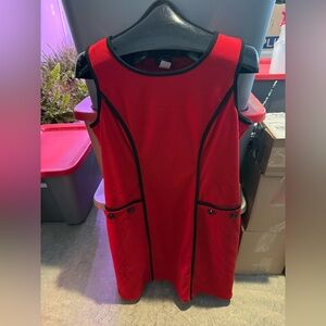 Elegant Red Sleeveless Dress p24